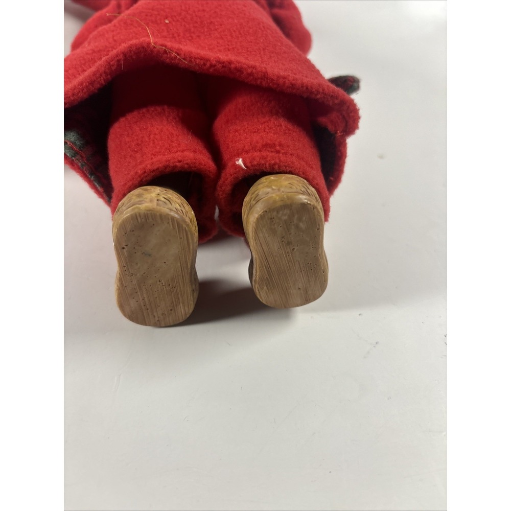 Christmas Shelf Sitter Reindeer & Santa Figurines Holiday Decor Plush Lot - Picture 10 of 11